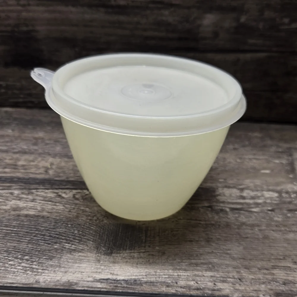 Vintage Tupperware Small Snack Bowl 148-30 w/‎ lid 215-49